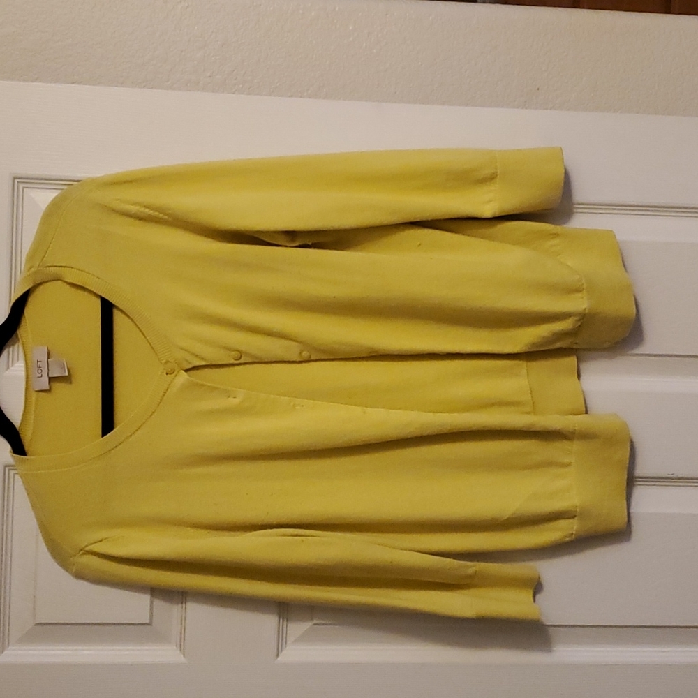 Loft, summer yellow sweater